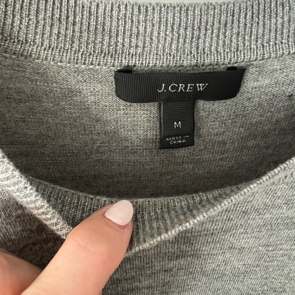 J. Crew Merino Wool Swing Sweater Gray - Size M - Picture 4 of 4